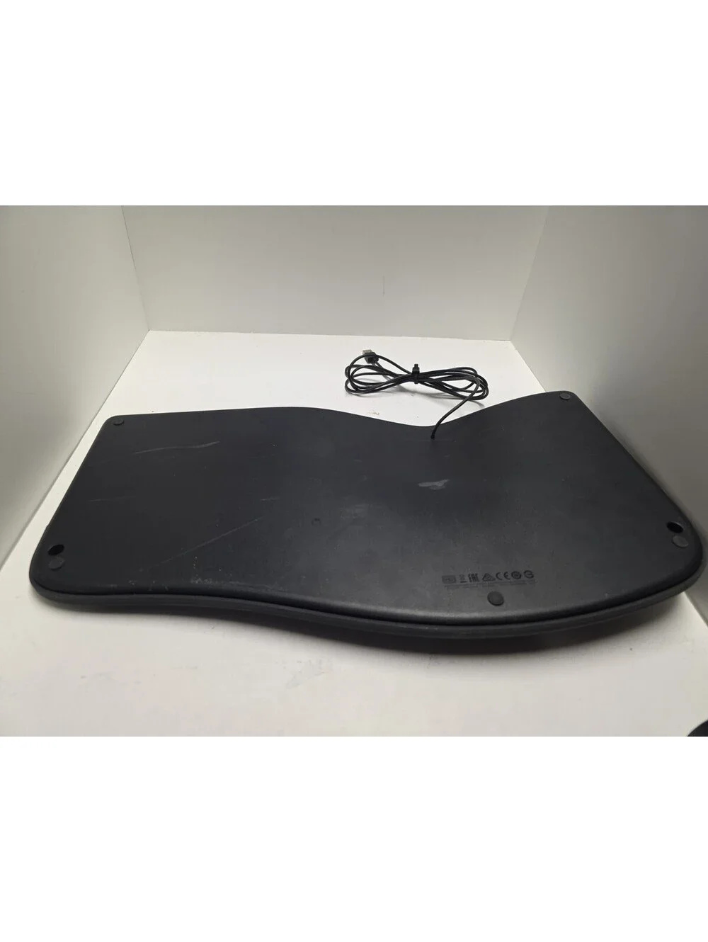 Microsoft LXM-00001 Model 1878 Wired USB 2.0 Ergonomic Keyboard Black